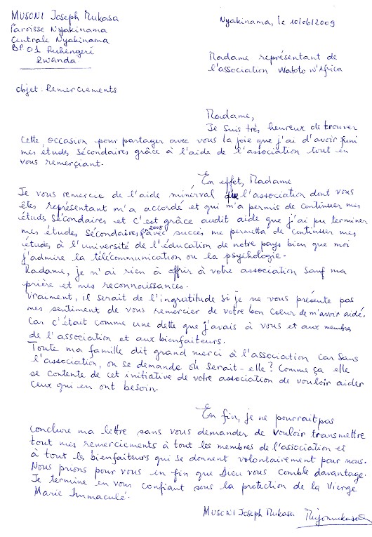 List z Rwandy