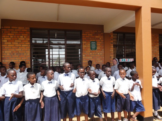 Nowo wybudowane gimnazjum w Masaka w Rwandzie