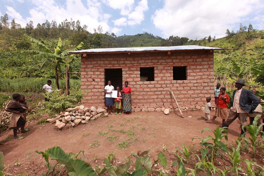 Dom dla rodziny w Rwandzie