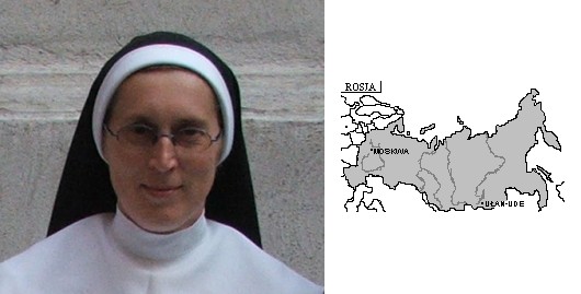 Siostra Bernadetta / Mapa z zaznaczonym Ułan-Ude