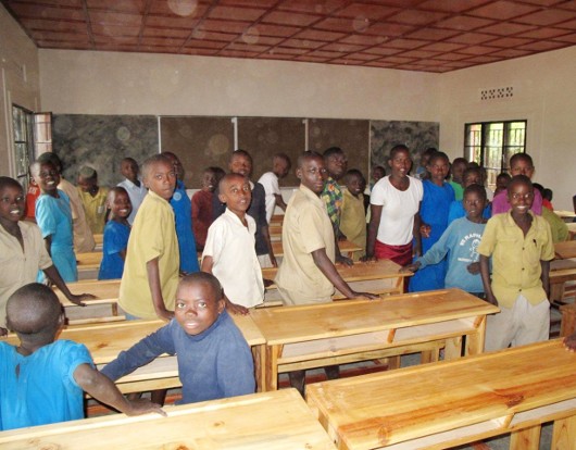 Klasa w szkole w Nyarushishi/Nkomero